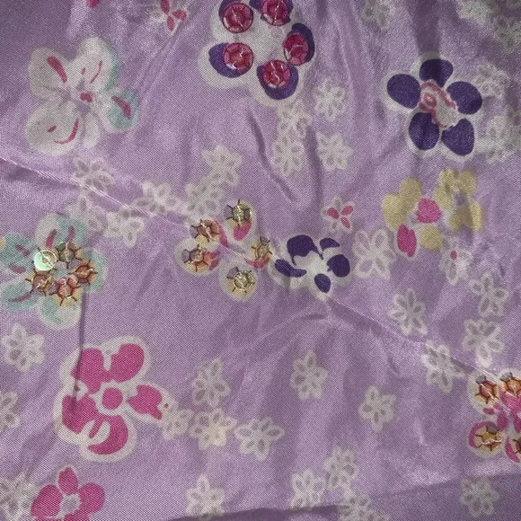 Y2K Pastel Floral silk Top - Picture 3 of 5